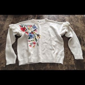 Embroidered sweater